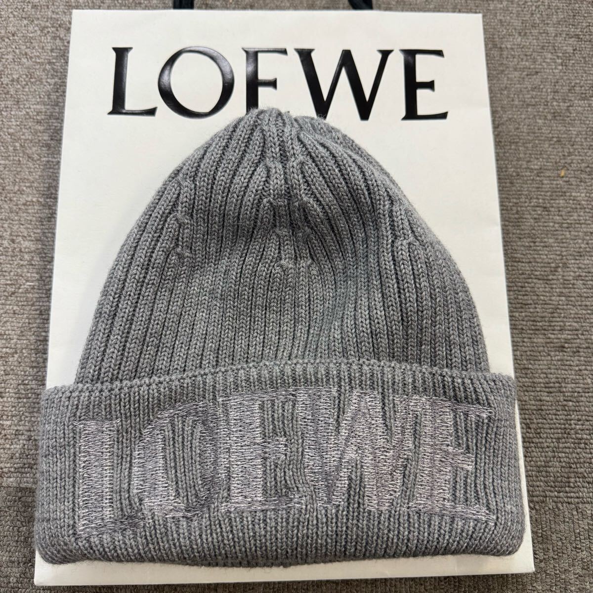 LOEWE】ロエベ 人気 ビーニー ウール ニット帽 (LOEWE/ニット