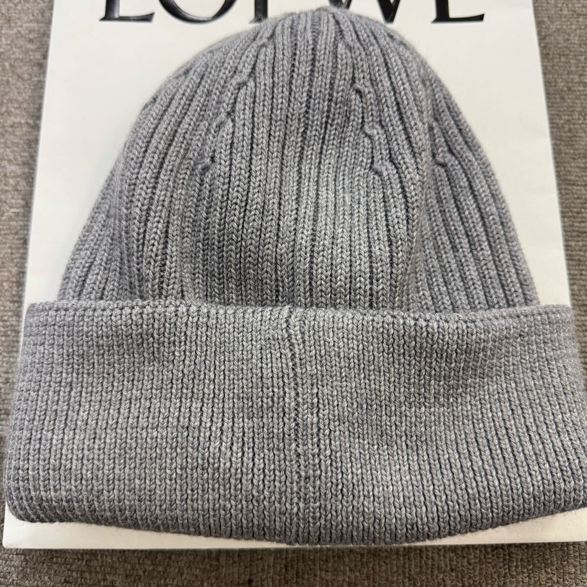 LOEWE beanie in wool Grey - LOEWE