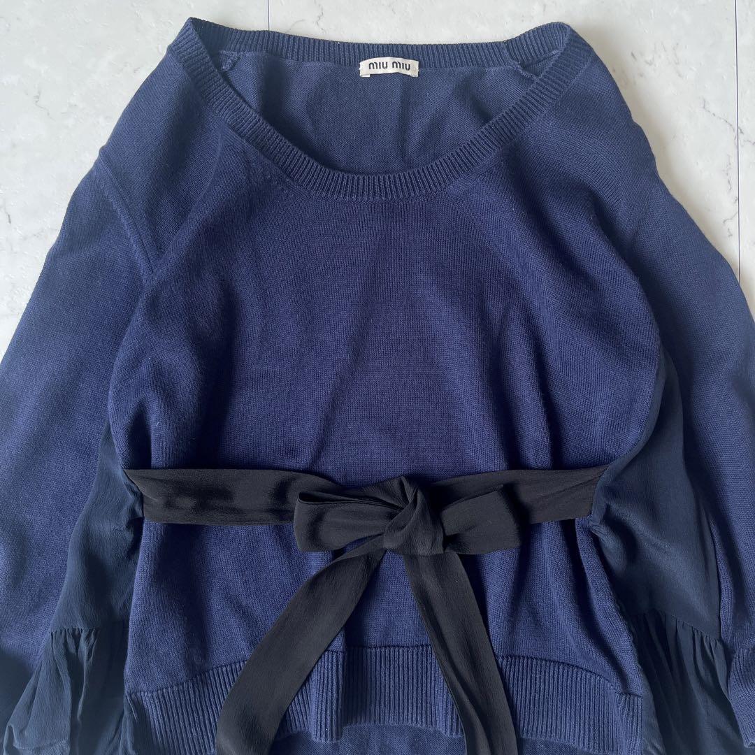 MIU MIU - ミュウミュウ イタリア製 38 コットン シルク