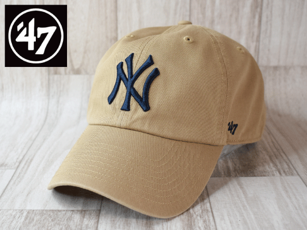 1円スタート!【未使用品】(フリーサイズ) 47 BRAND MLB NEW YORK YANKEES ニューヨーク ヤンキース キャップ 帽子 USモデル J710
