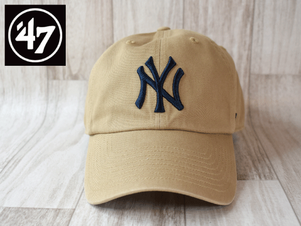 1円スタート!【未使用品】(フリーサイズ) 47 BRAND MLB NEW YORK YANKEES ニューヨーク ヤンキース キャップ 帽子 USモデル J710