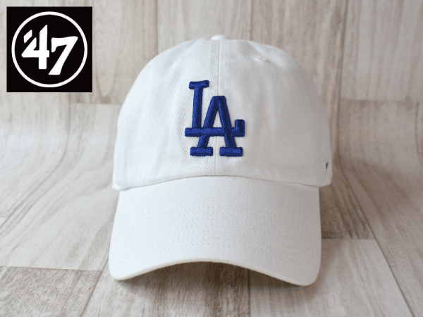 1円スタート!【未使用品】(フリーサイズ) 47 BRAND MLB LA DODGERS ロサンゼルス ドジャース キャップ 帽子 USモデル J709
