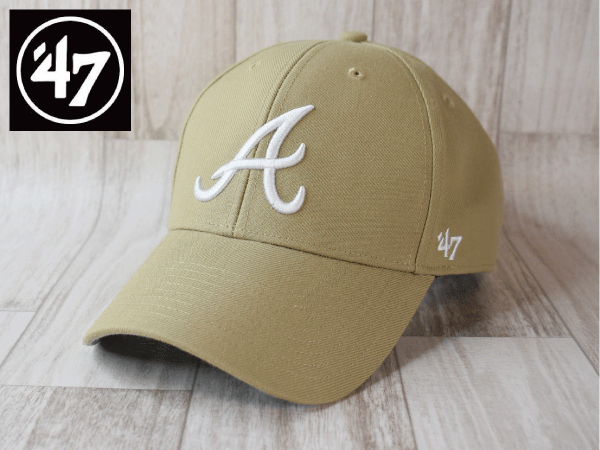 1円スタート!【未使用品】(フリーサイズ) 47 BRAND MLB ATLANTA BRAVES アトランタ ブレーブス キャップ 帽子 USモデル J706
