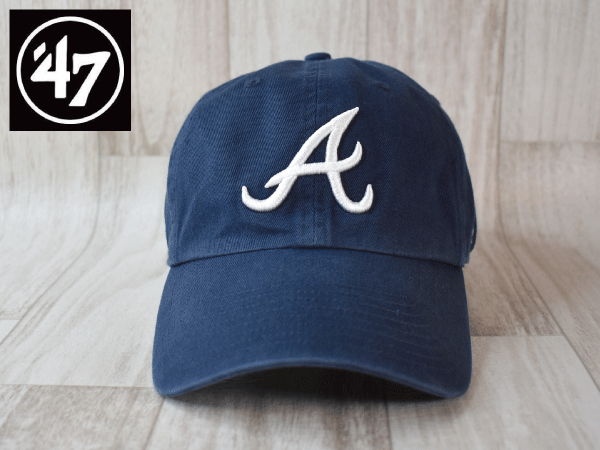 1円スタート!【未使用品】(フリーサイズ) 47 BRAND MLB ATLANTA BRAVES アトランタ ブレーブス キャップ 帽子 USモデル J694