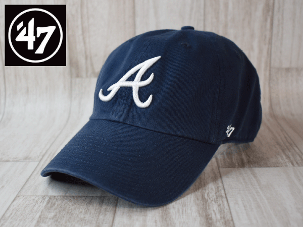 1円スタート!【未使用品】(フリーサイズ) 47 BRAND MLB ATLANTA BRAVES アトランタ ブレーブス キャップ 帽子 USモデル J694