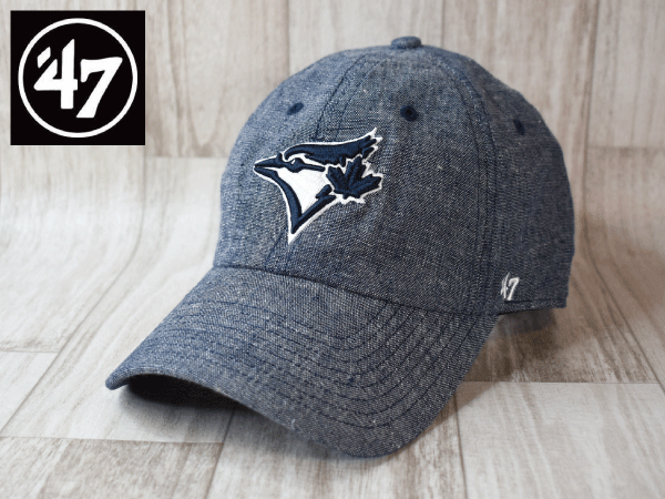 1円スタート!【未使用品】(フリーサイズ) 47 BRAND MLB TORONTO BLUE JAYS トロント ブルージェイズ キャップ 帽子 USモデル J725