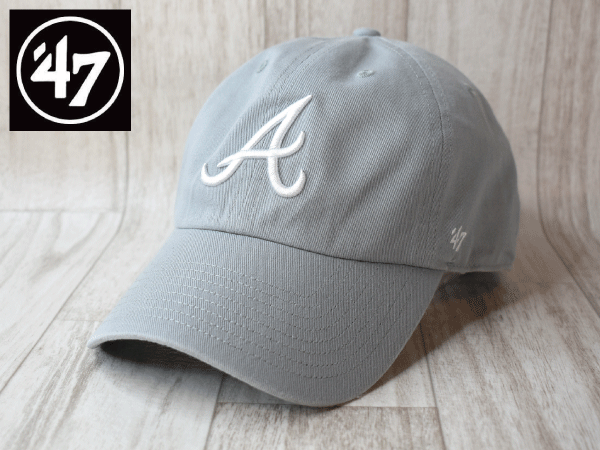 1円スタート!【未使用品】(フリーサイズ) 47 BRAND MLB ATLANTA BRAVES アトランタ ブレーブス キャップ 帽子 USモデル J718