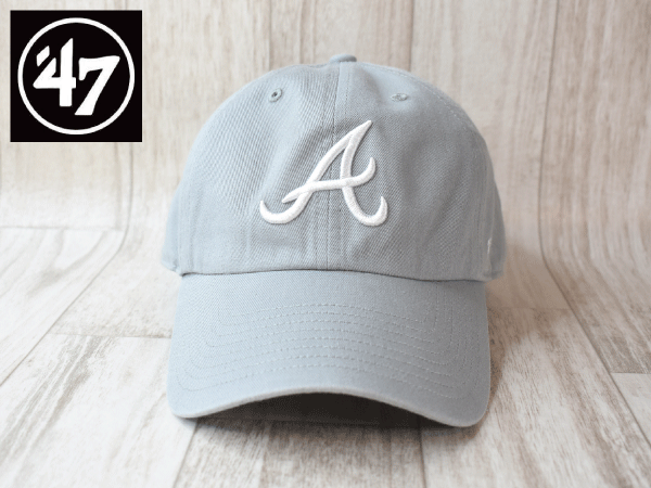 1円スタート!【未使用品】(フリーサイズ) 47 BRAND MLB ATLANTA BRAVES アトランタ ブレーブス キャップ 帽子 USモデル J718