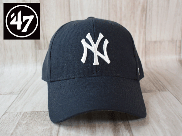 1円スタート!【未使用品】(フリーサイズ) 47 BRAND MLB NEW YORK YANKEES ニューヨーク ヤンキース キャップ 帽子 USモデル C37