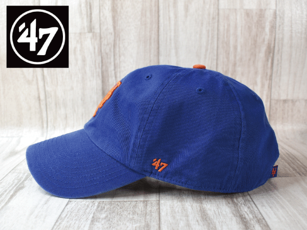 1円スタート!【未使用品】(フリーサイズ) 47 BRAND MLB NEW YORK METS ニューヨーク メッツ キャップ 帽子 USモデル J200