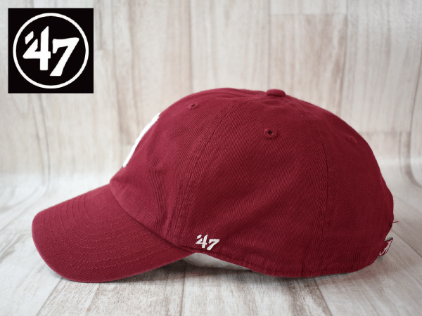 1円スタート!【未使用品】(フリーサイズ) 47 BRAND USカレッジ ALABAMA CRIMSONTIDE アラバマ クリムゾンタイド キャップ 帽子 J742