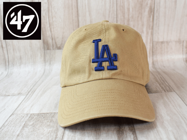 1円スタート!【未使用品】(フリーサイズ) 47 BRAND MLB LA DODGERS ロサンゼルス ドジャース キャップ 帽子 USモデル J762