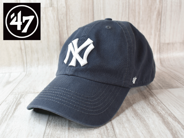 1円スタート!【未使用品】(XL - 60cm) 47 BRAND MLB COOPERSTOWN NY YANKEES ヤンキース キャップ 帽子 USモデル C161