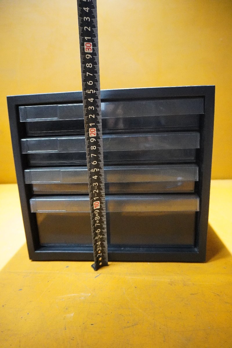 【メーカー不明】レターケース■パーツケース■4段■W275×D335×H255㎜■中古