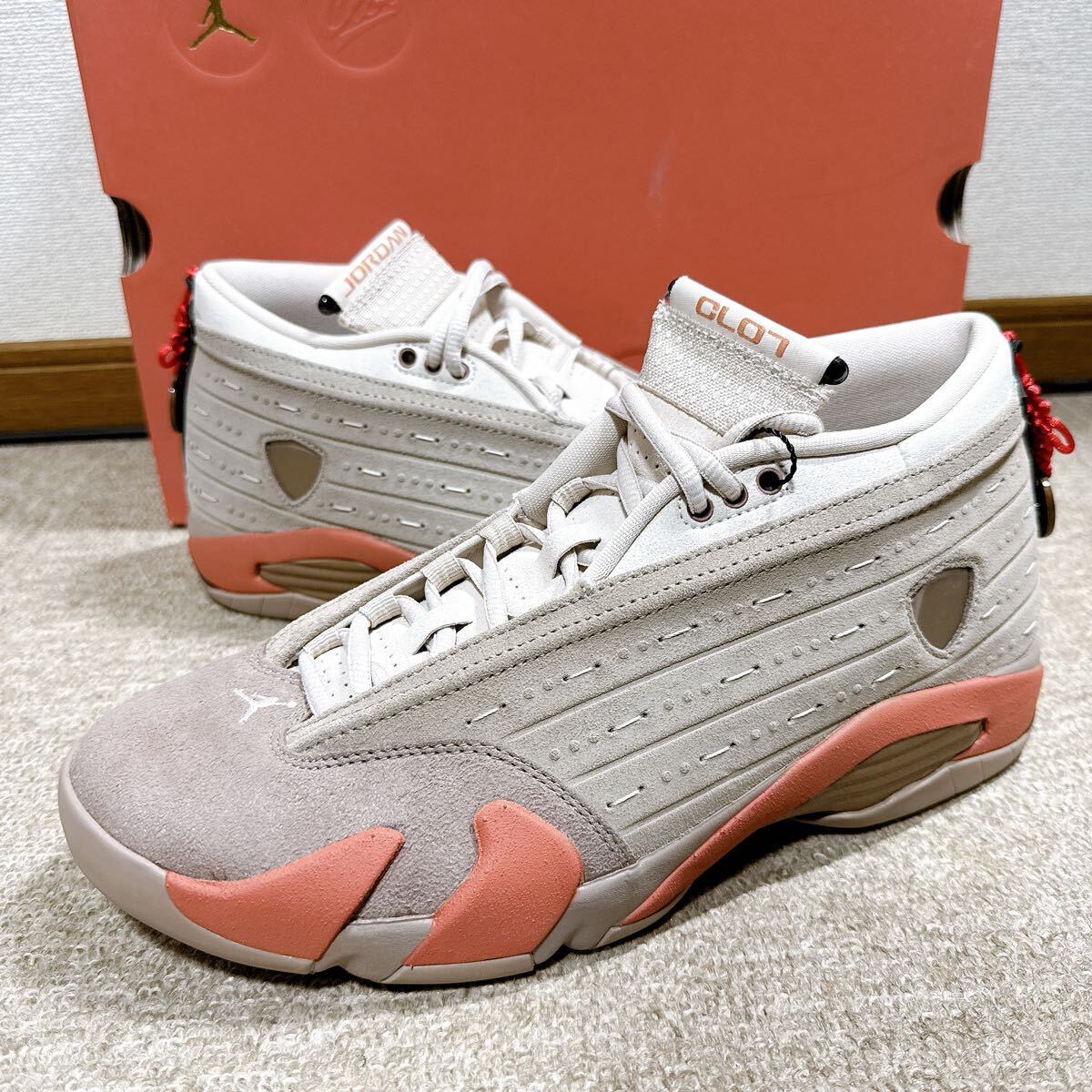 CLOT × AIR JORDAN 14 "TERRACOTTA" DC9857-200 (セピアストーン/デザートサンド/テラブラッシュ)