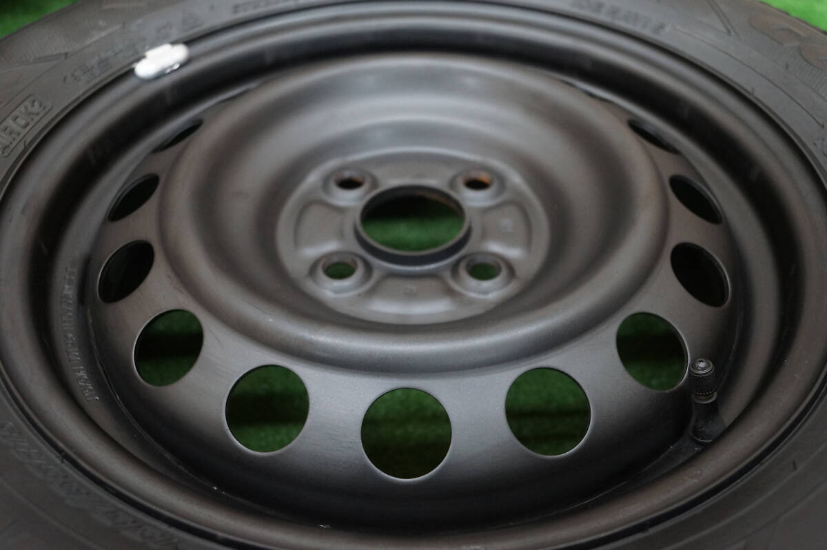 良品★スチール 5.5J+40 4H100★80~90%山★Goodyear 195/65R15 フィールダー プロボックス 等に