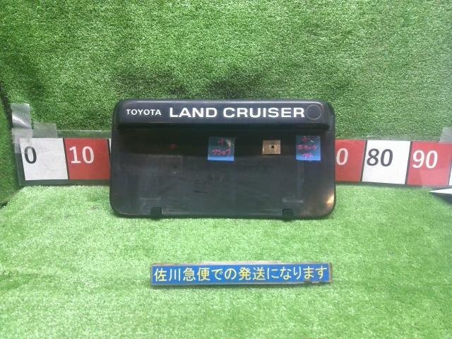 トヨタ 80系 80ランクル VX_LTD 最終型 FZJ80G ナンバープレートベース 76801-60020 ナンバー燈取付ビス腐食有り カメラ取付跡有り