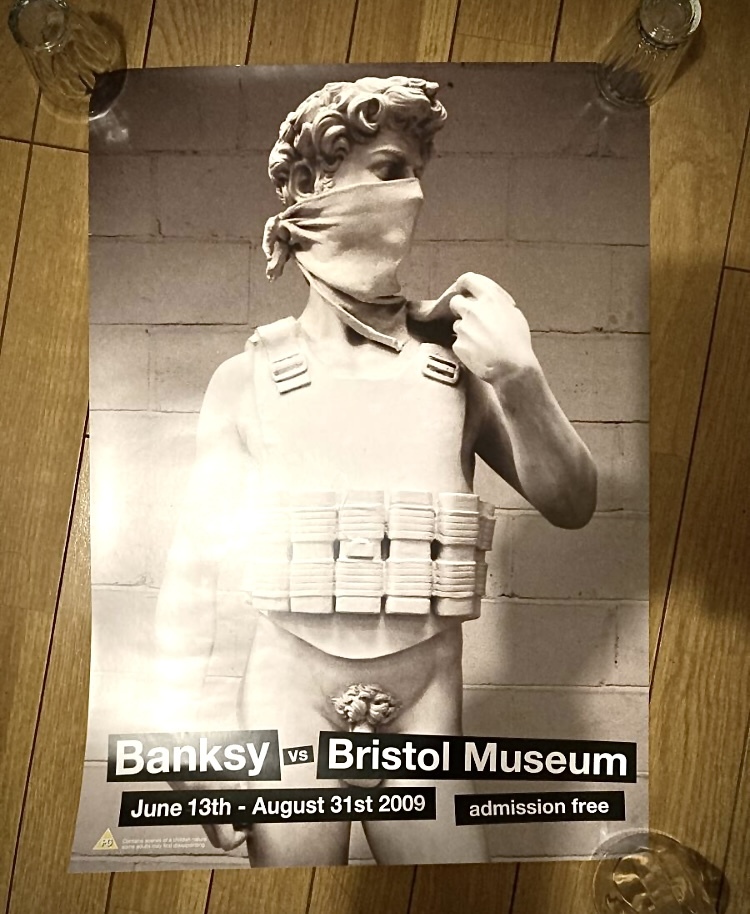 バンクシー オリジナル オフィシャル ポスター 公式展 bristol museum banksy バンクシー展 BANKSY ポスター ギャルソン six dm 非売