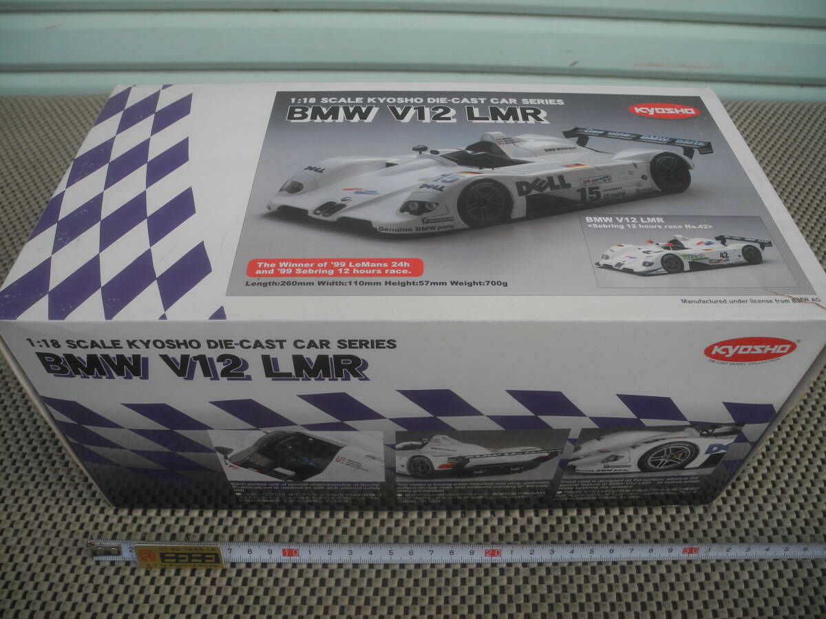 【新品未開封】KYOSHO 京商 1/18 BMW V12 LMR LeMans 24H 1999 #15 08532A ミニカー