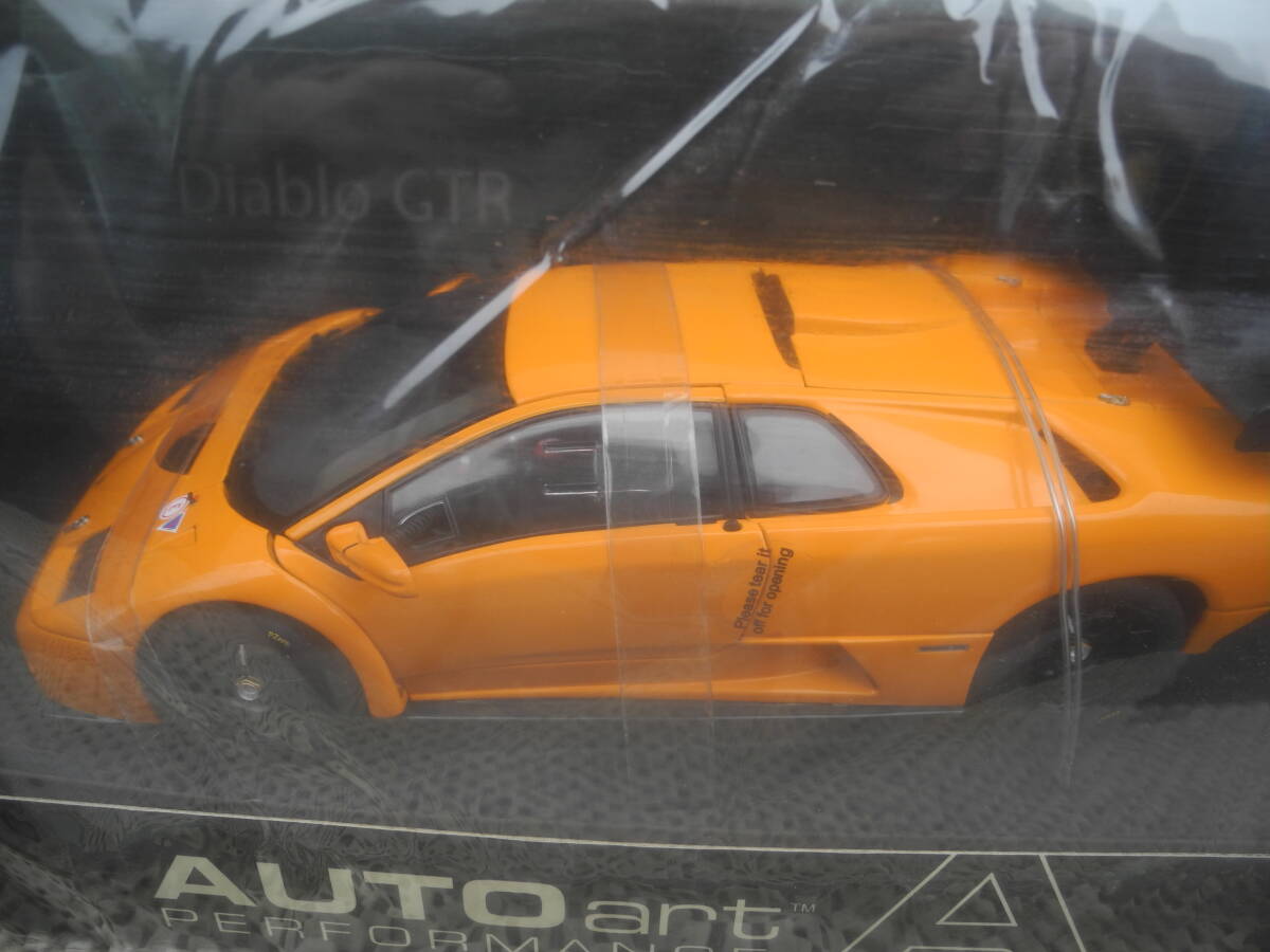 【新品未開封】オートアート 1/18 2001 ランボルギーニ ディアブロ GTR オレンジ Lamborghini Diablo Autoart 74523 ミニカー