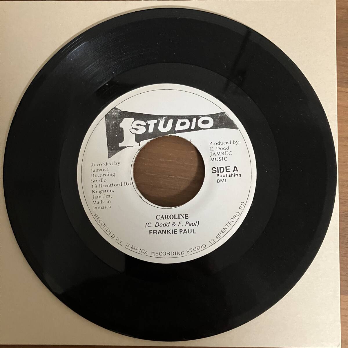 ? 7” CAROLINE / ERROL DUNFRANKIE PAUL (STUDIO 1)