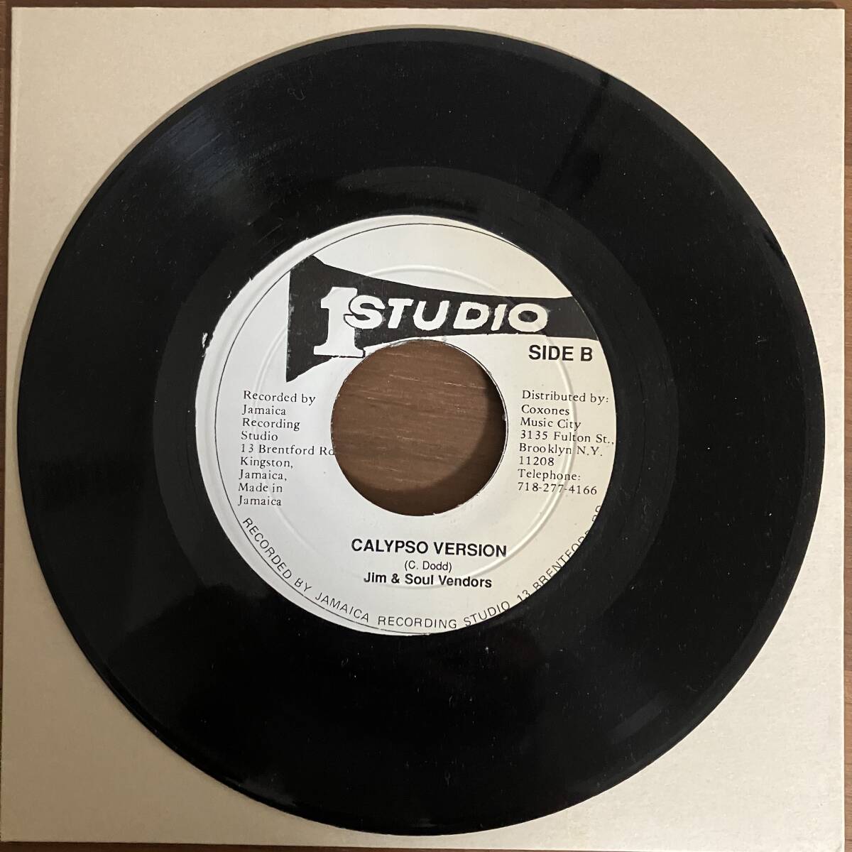 ? 7” CALYPSO CALYPSO / JIM BROWN (STUDIO 1)