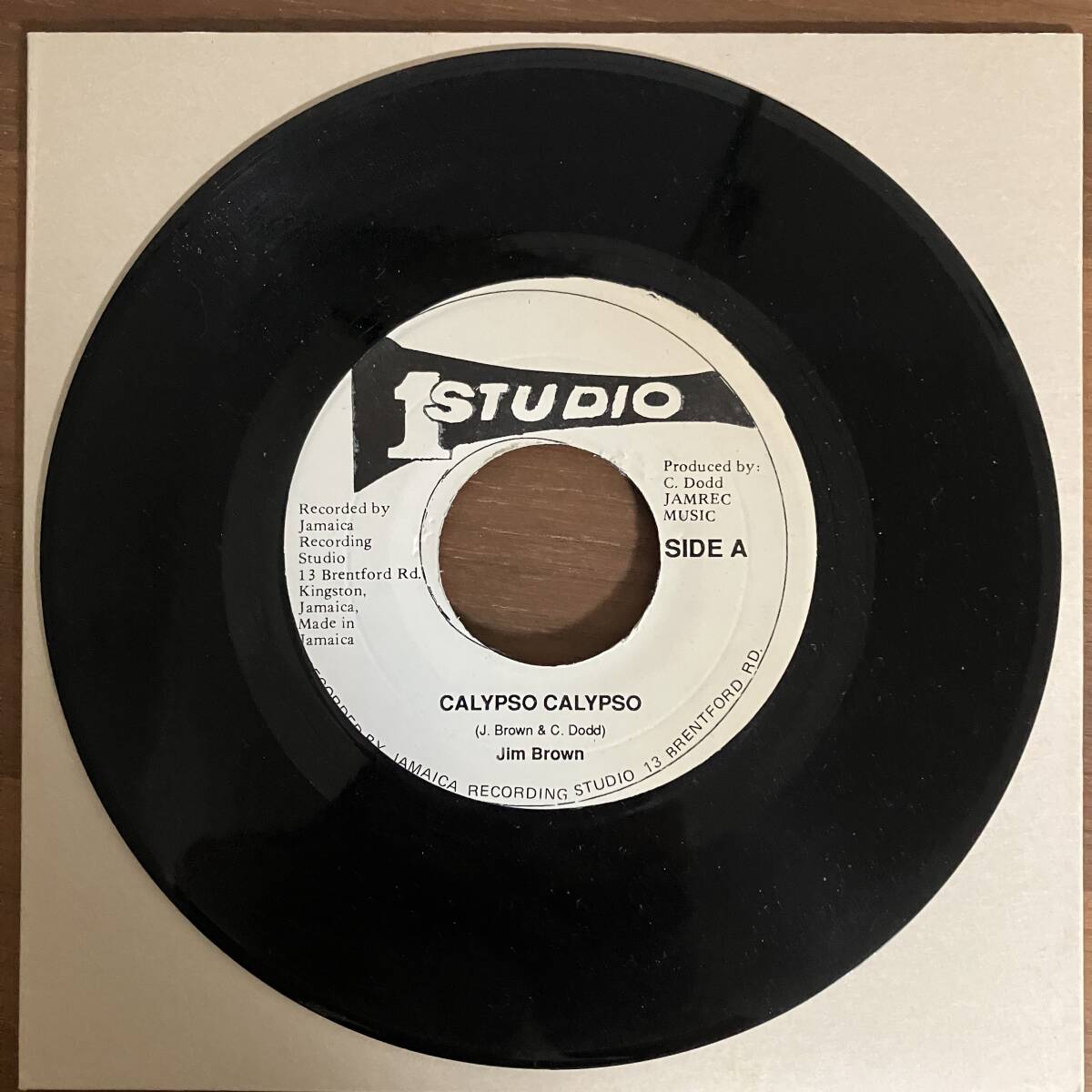 ? 7” CALYPSO CALYPSO / JIM BROWN (STUDIO 1)