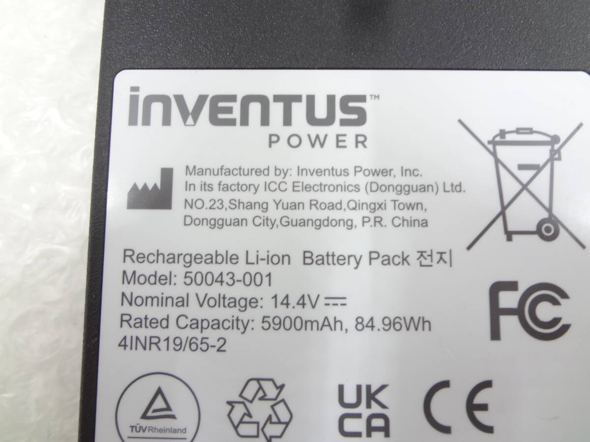 ★INVENTUS　GE醫(yī)療用バッテリー　50043-001　5900ｍAh　84.96Wh　14.4V　未テストジャンク品