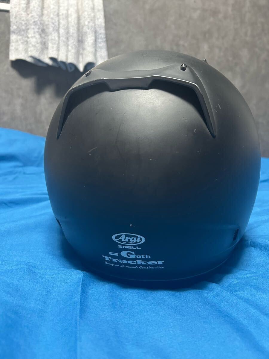 ARAI 　GOTH TRACKER mud black 中古