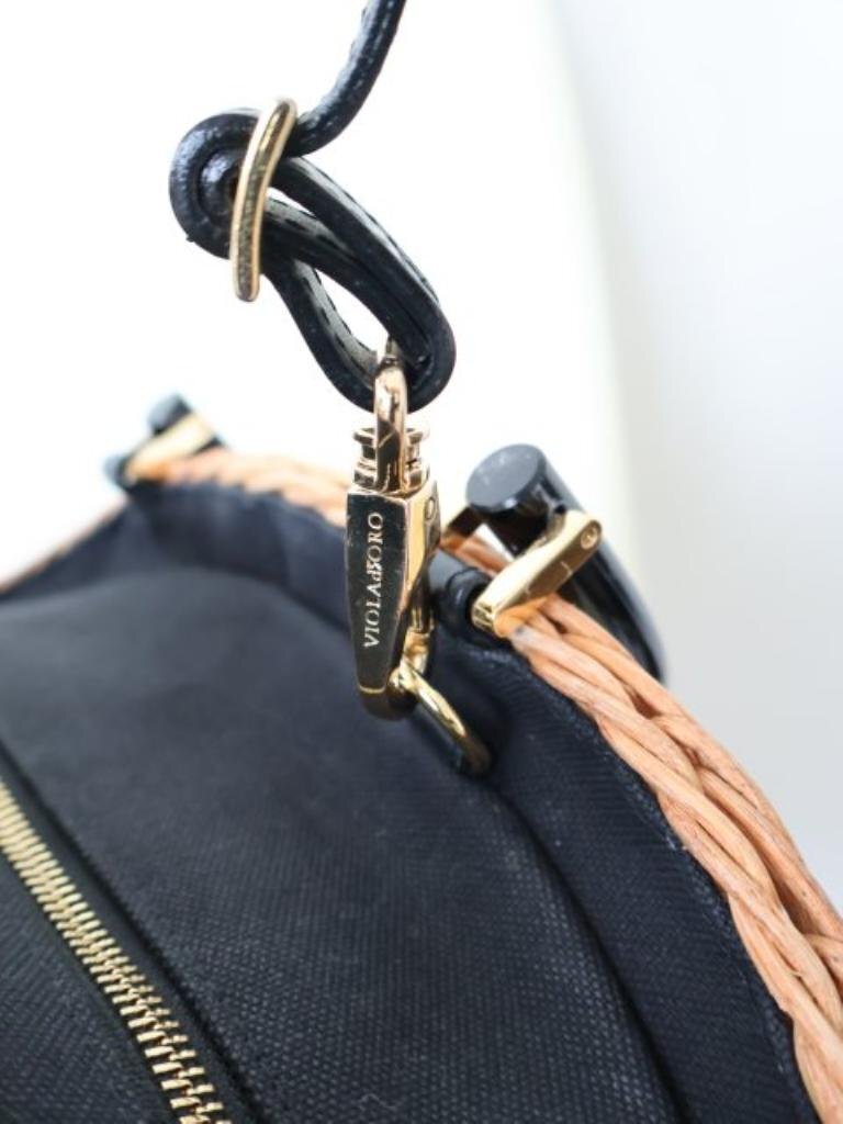 【送料込】VILOLAd'ORO　ヴィオラドーロ かごバッグ 2WAY　ベージュ×ブラック　カバン　綺麗め　可愛い　おしゃれ　お出掛け　6453198_画像5