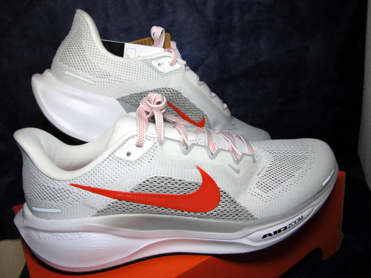 新品 NIKE AIR ZOOM PEGASUS 41 / エア ズーム ペガサス 41 男性用28.0cm FD2722-108 ホワイト×オレンジ×グレズ??