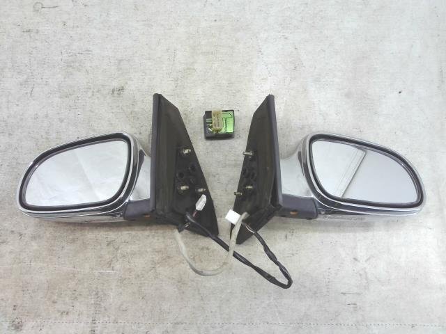 @9890O ミラジーノ UA-L700S 左右 サイドミラー ドアミラー ICHIKOU 8267 5ピン メッキ スイッチ付 87910-97241 87940-97241 V5