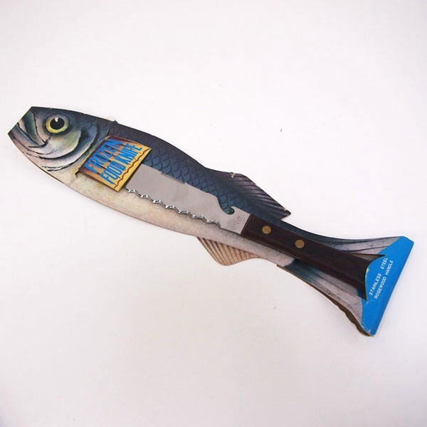 STANLESS FROZEN FOOD KNIFE 冷食ナイフ 冷凍包丁 アウトドア キッチン用品 未使用保管品 (DA26)