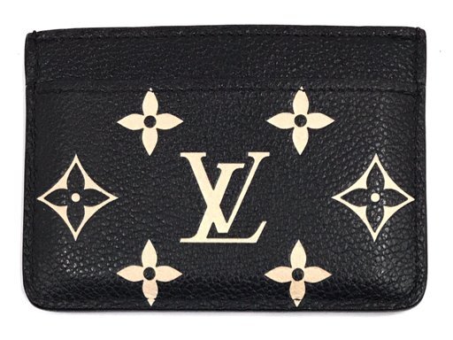 1円 ルイヴィトン カードケース モノグラム アンプラント ポルト カルト?サーンプル M81022 ブラック LOUIS VUITTON