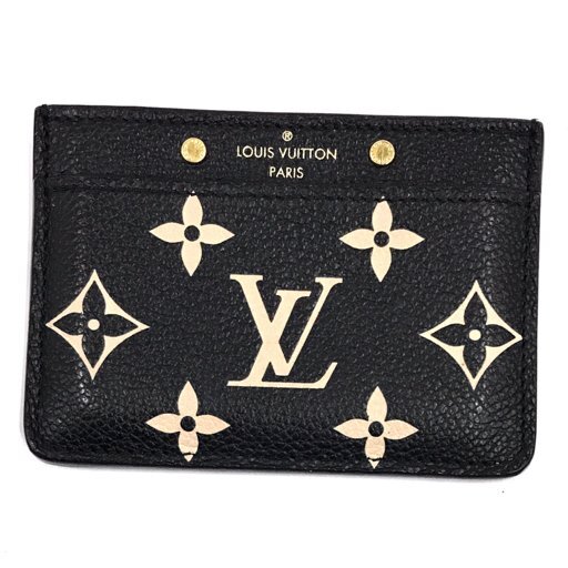1円 ルイヴィトン カードケース モノグラム アンプラント ポルト カルト?サーンプル M81022 ブラック LOUIS VUITTON