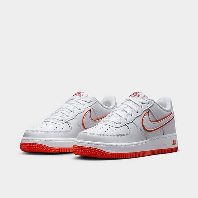 NIKE AIR FORCE 1 (GS) DV7762-101 エア フォース 白×橙 24.0cm