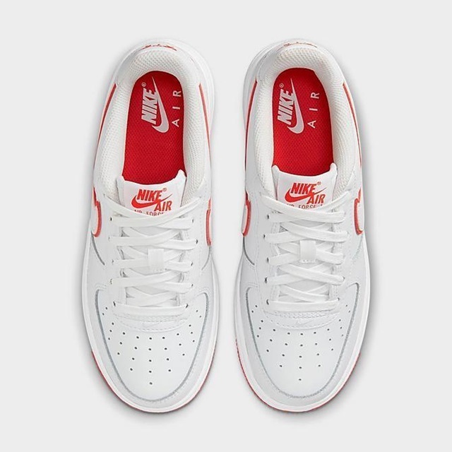 NIKE AIR FORCE 1 (GS) DV7762-101 エア フォース 白×橙 24.0cm