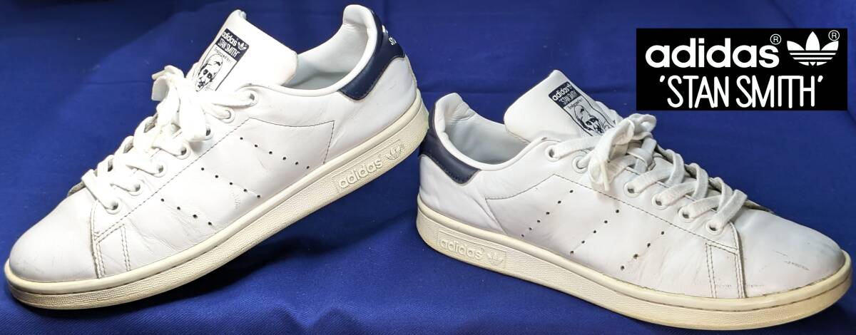 【美品?USED/本革天然皮革/正規(guī)店購入】adidas　ORIGINALS　STAN　SMITH　モデル　メンズ?スポーツシューズ　　　　サイズ＝26.5ｃｍ