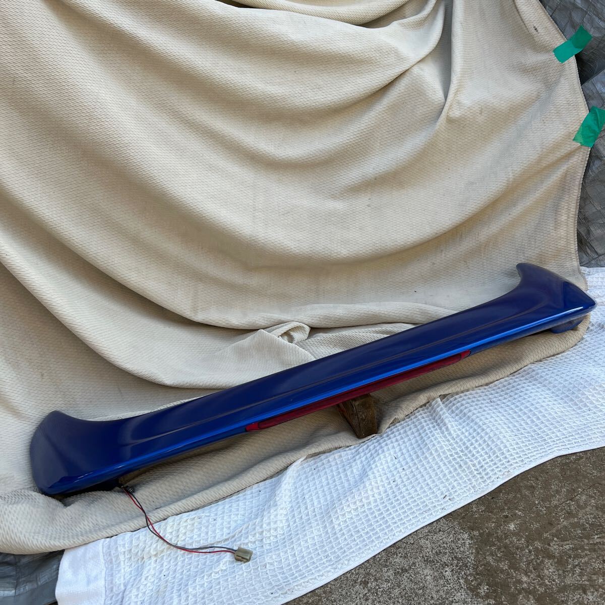 【東京都】インプレッサ GC8 リアウイング リアスポイラー ブルー 純正 おまけ