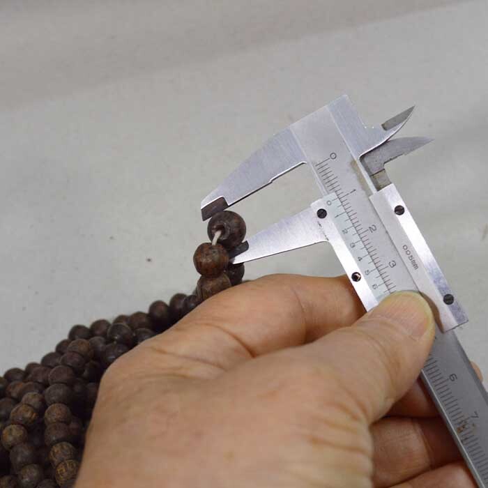 ココナッツビーズ 茶色 9mm玉 約2000個 数珠ブレスやネックレスなど製作に_画像2