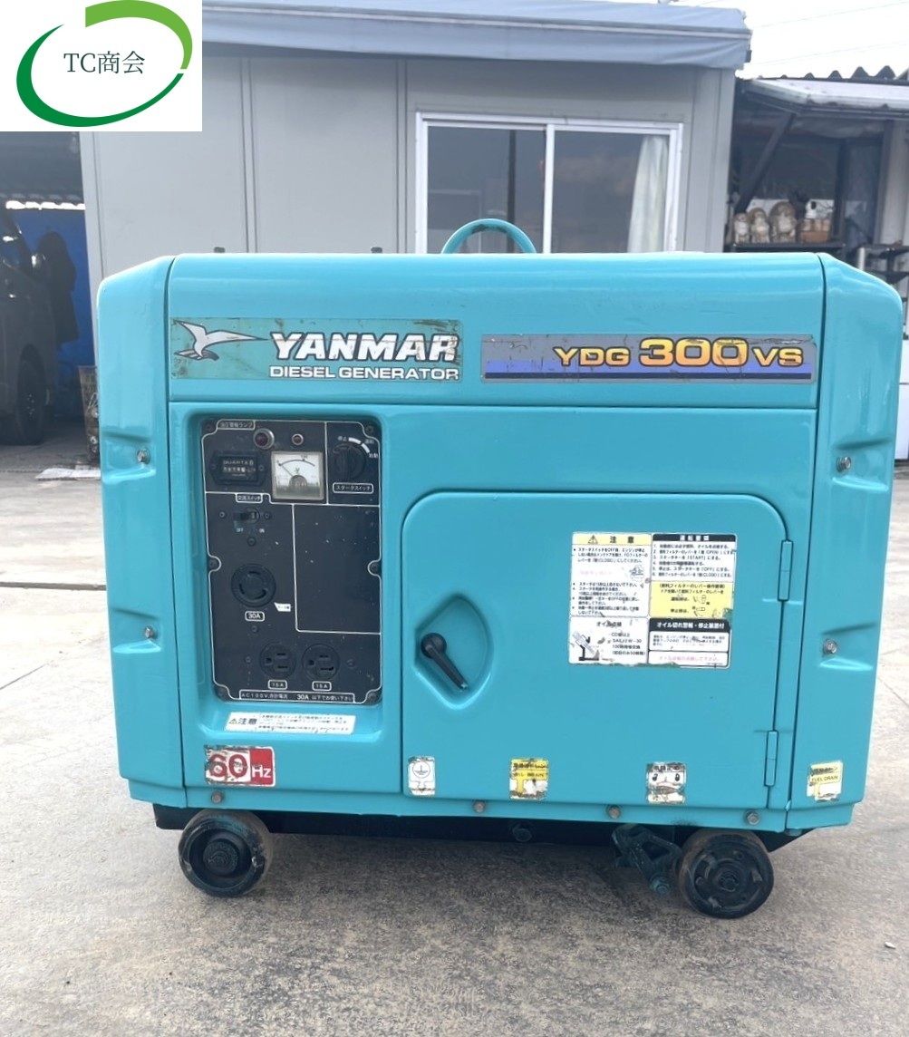  Yanmar /YANMAR воздушное охлаждение дизель генератор YDG300VS 60HZ часомер 1710H AC100V 30A 15A[NO.315]