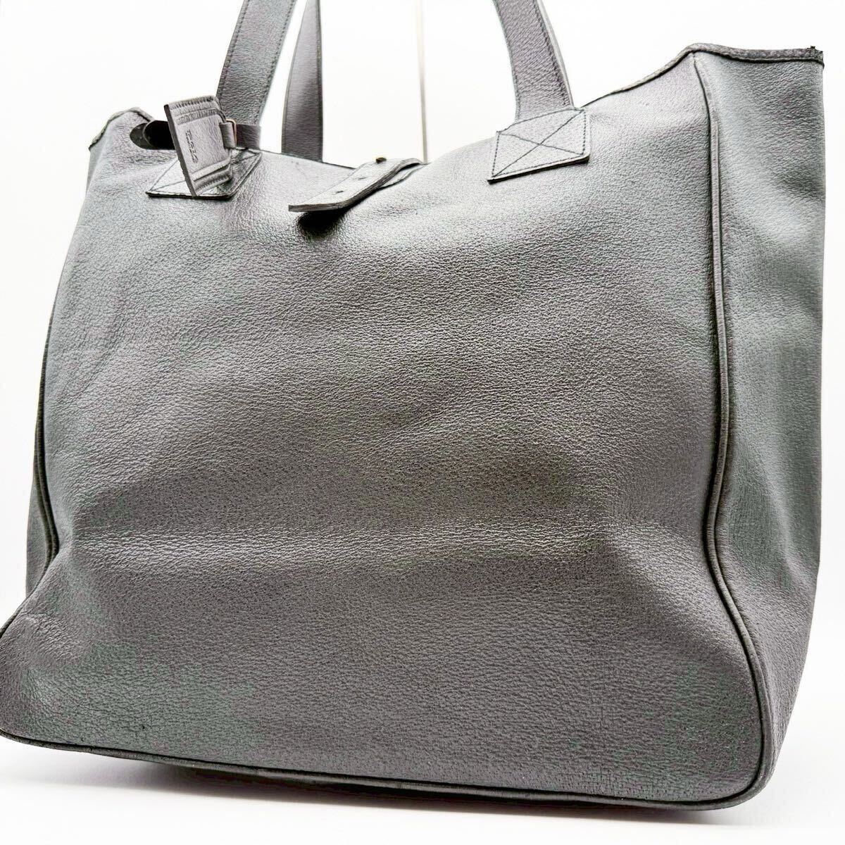 希少◆Ralph Lauren ラルフローレン オールレザー メンズ ビジネス トートバッグ ブリーフケース A4 PC収納可 大容量 黒 肩掛け 本革