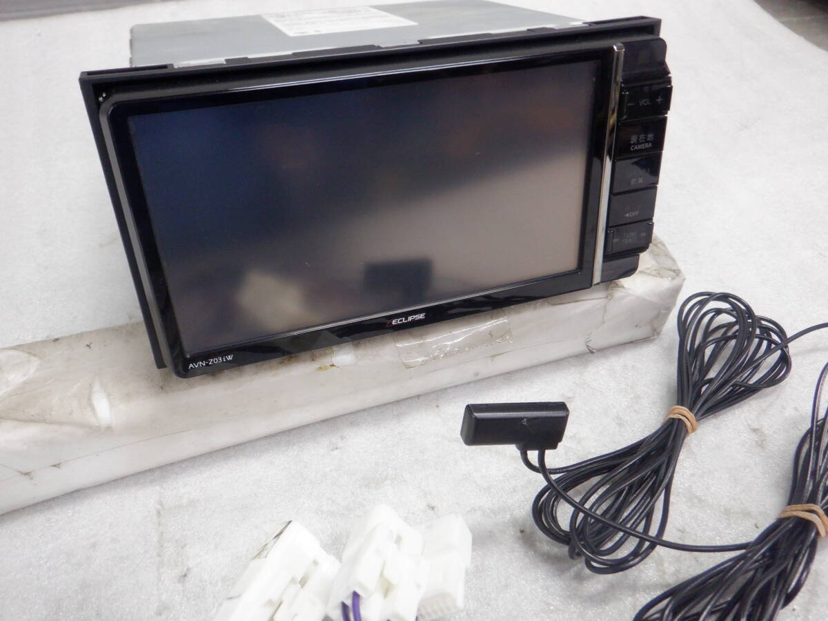 即決 イクリプス AVN-Z03iW 2DIN ワイド メモリー ナビ 地デジ TV CD DVD Bluetooth 地図 2013年 ※トヨタ ダイハツ配線 /14【7-10340】