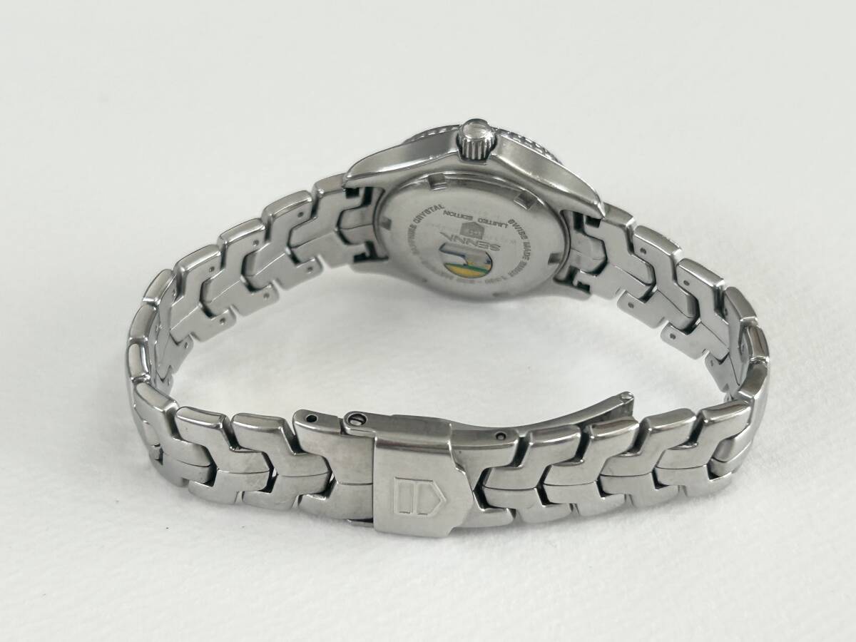 5) タグホイヤー リンク 黒文字盤(pán) 婦人用 WJ131B アイルトンセナ