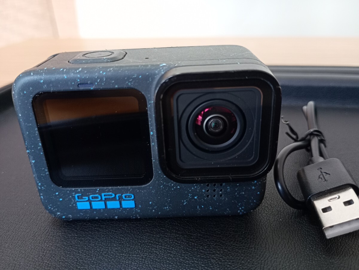 【100円スタート】GoPro 12 BLACK ゴープロ アクションカメラ ブラック　稼働品　カメラ　 HERO デジタルビデオカメラ　USコード付き