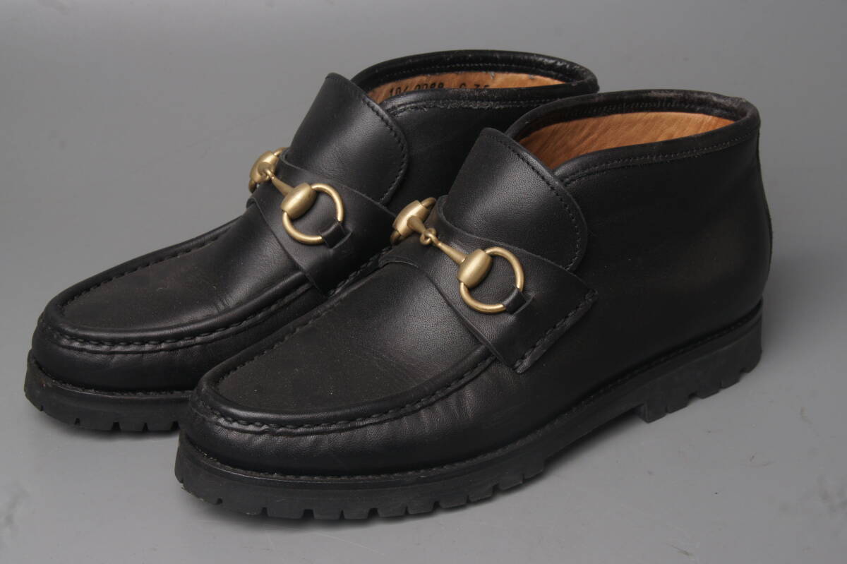 USED　GUCCI/グッチ　イタリア制　レディース　レザーブーツ　黒　サイズ35　約22㎝