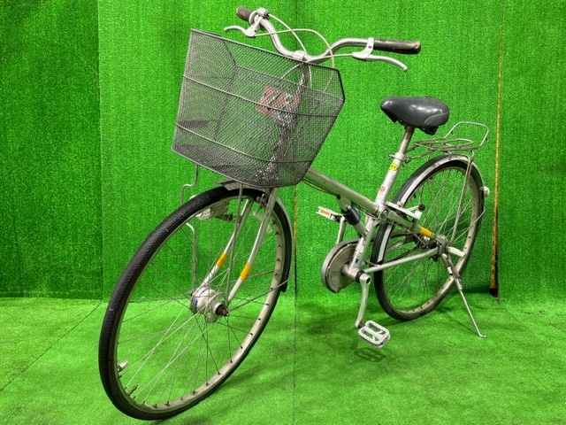 靜岡発☆BRIDGESTONE ブリヂストン 自転車 27インチ 3段変速 ライト付き ベルト式※商品説明要確認(rèn)