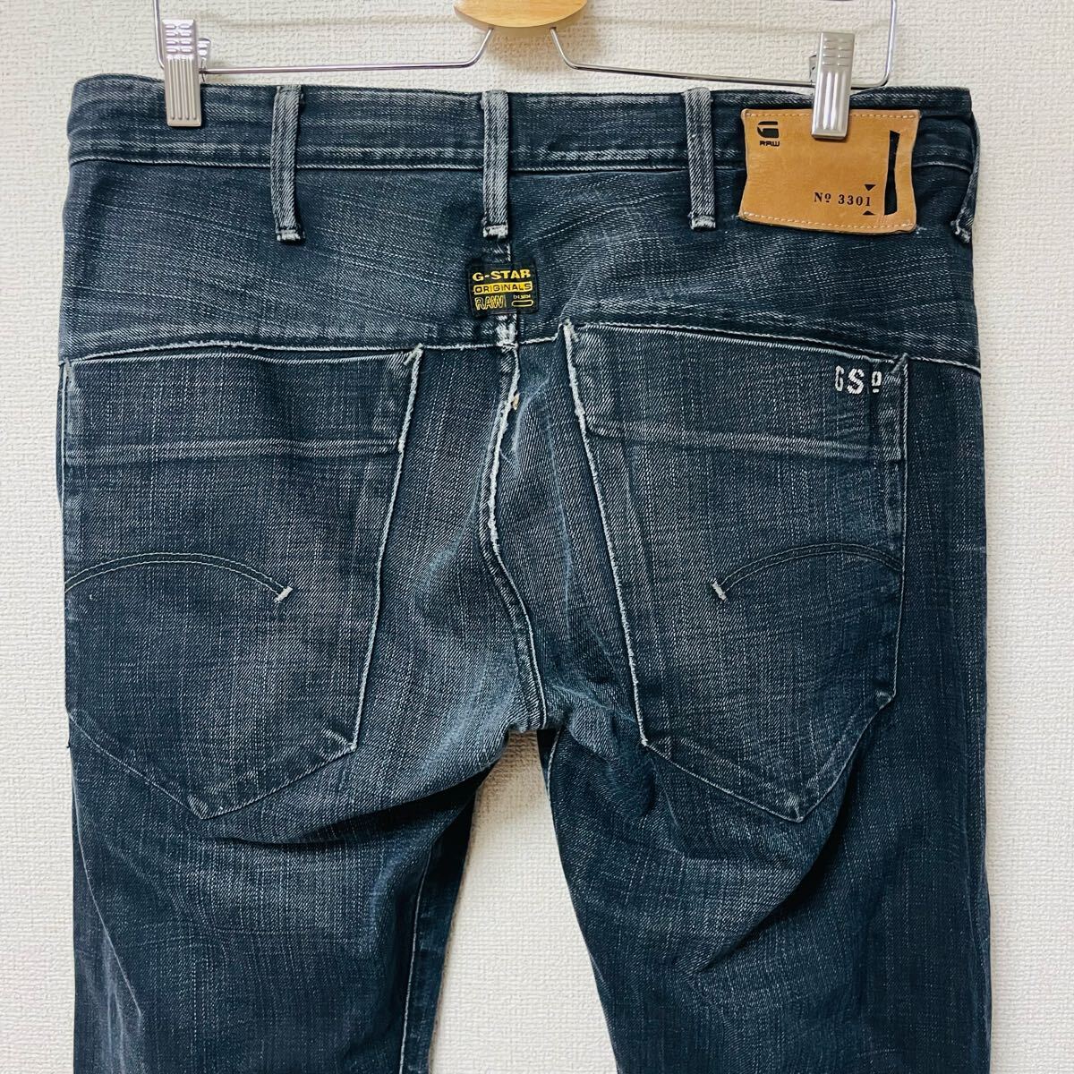G-STARRAW ジースターロウ　デニムパンツ　ジーンズ　古著　ブラック　メンズ　L相當