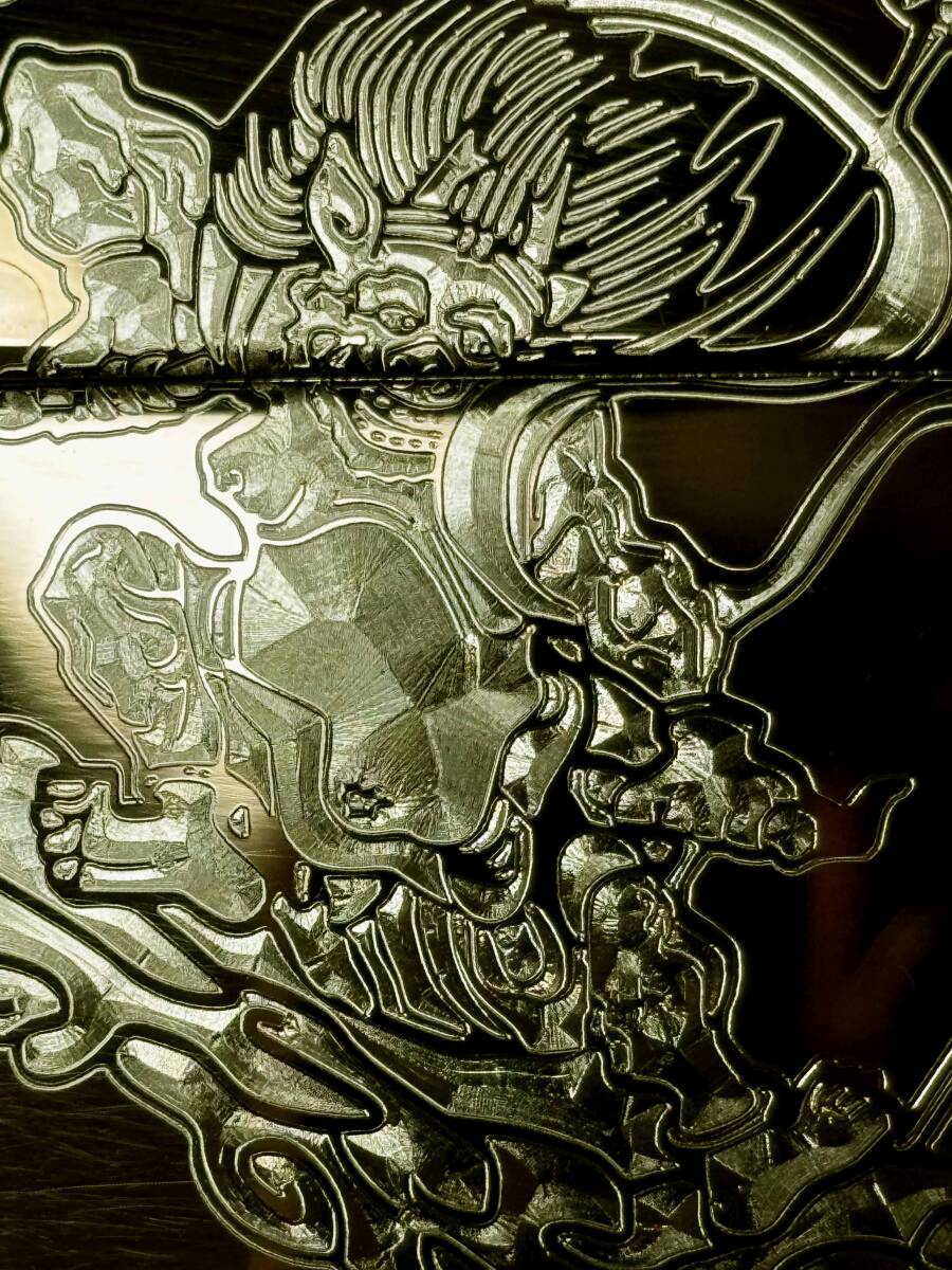 風神 雷神 ジッポーアーマーボディー金 ダイヤ彫刻 名前彫刻zippo 風神 雷神 ジッポーアーマーボディー金 ダイヤ彫刻 名前彫刻zippo
