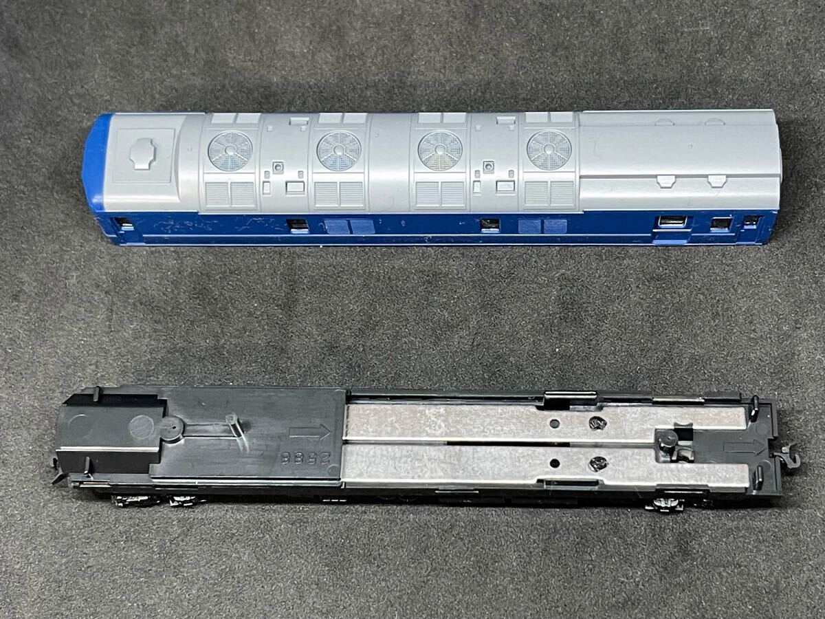 送料無料 中古 ジャンク TOMIX トミックス TOMIX 9540 国鉄客車 カニ24-0形(後期型・銀帯)(T) 98845 24系 ゆうづる 交換用より 床下交換品